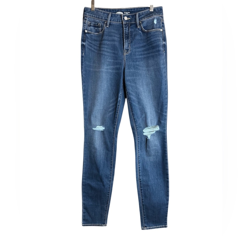 Old Navy Pop Icon Skinny High Rise Secret Slim Pockets Distressed Jeans